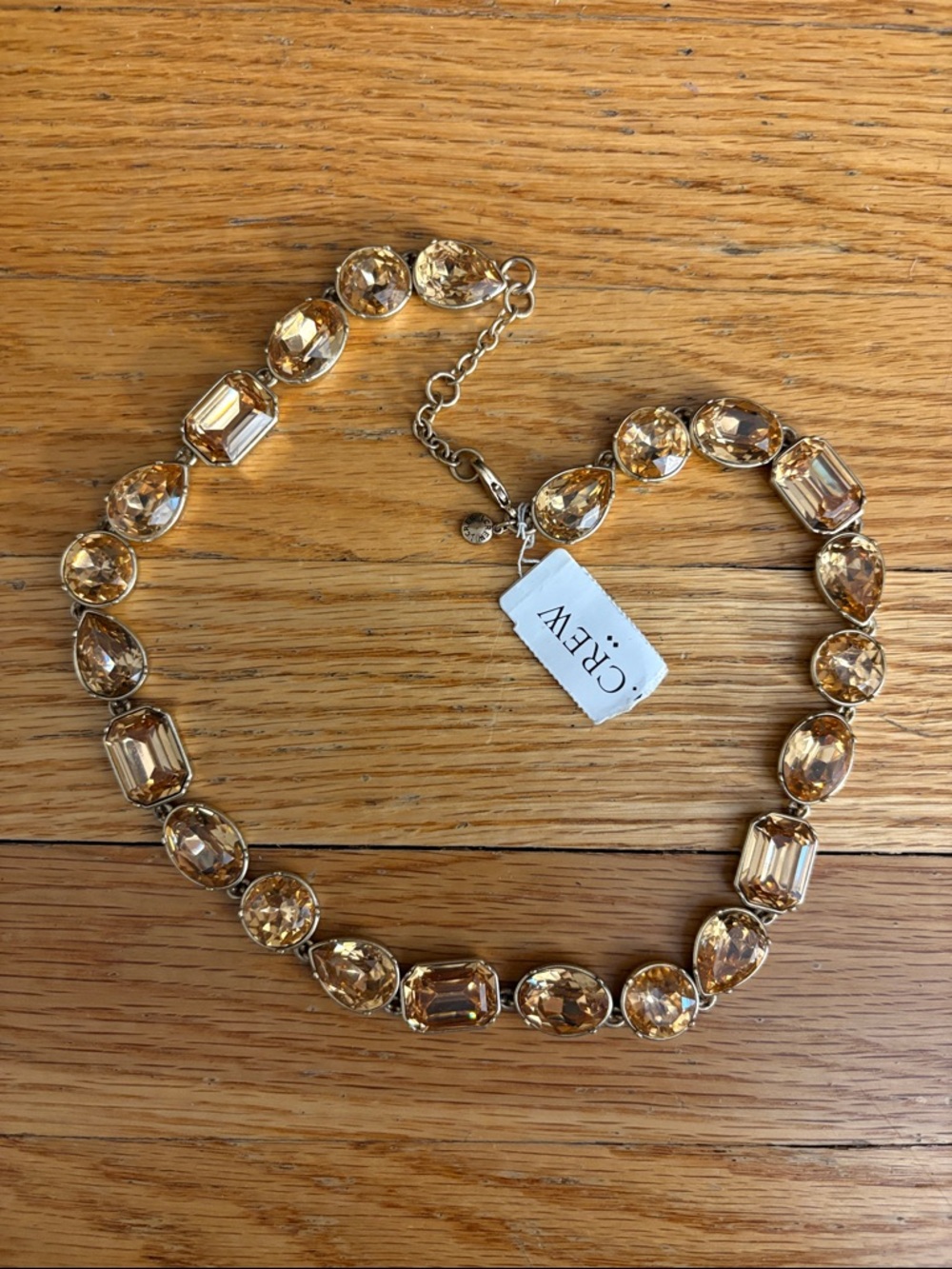 J. Crew Champagne Crystal Statement Necklace